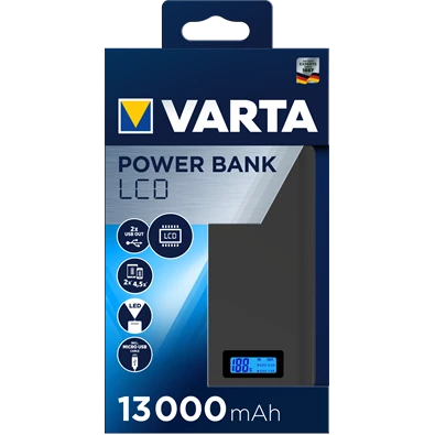 Varta 57971101111 hordozható 13000mAh LCD powerbank