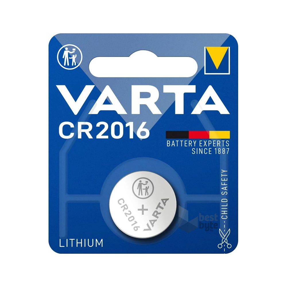 Varta 6016112401 CR2016 lítium gombelem 1db/bliszter