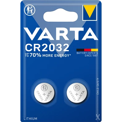 Varta 6032101402 CR2032 lítium gombelem 2db/bliszter