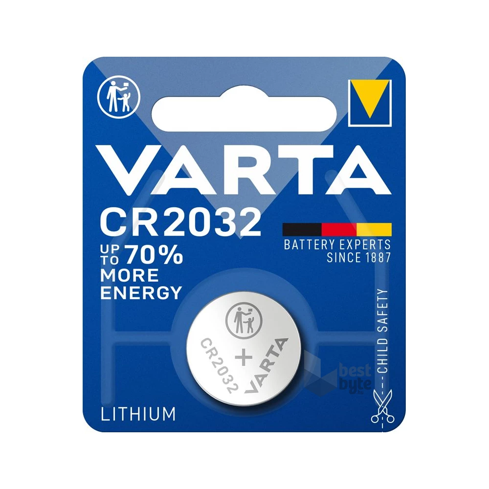 Varta 6032112401 CR2032 lítium gombelem 1db/bliszter