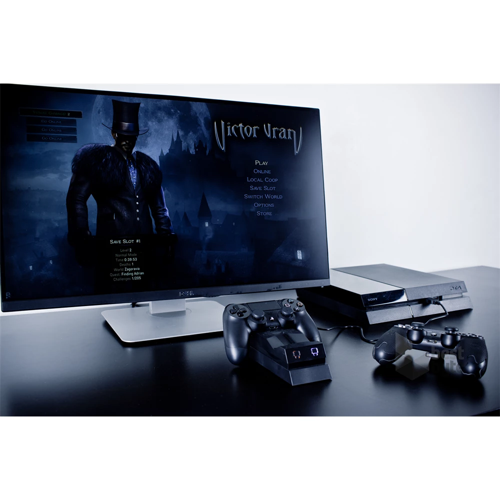 Venom VS2732 PS4 fekete dupla töltőállomás