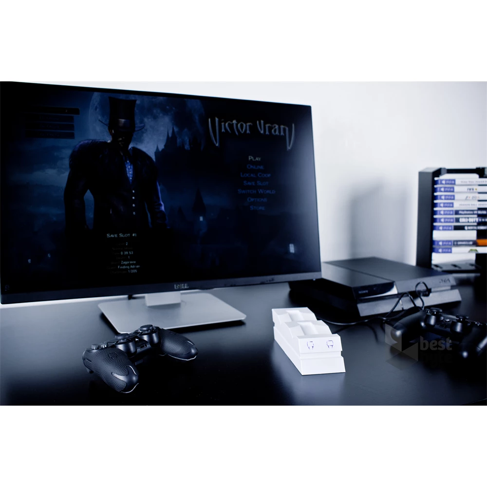 Venom VS2737 PS4 fehér dupla töltőállomás