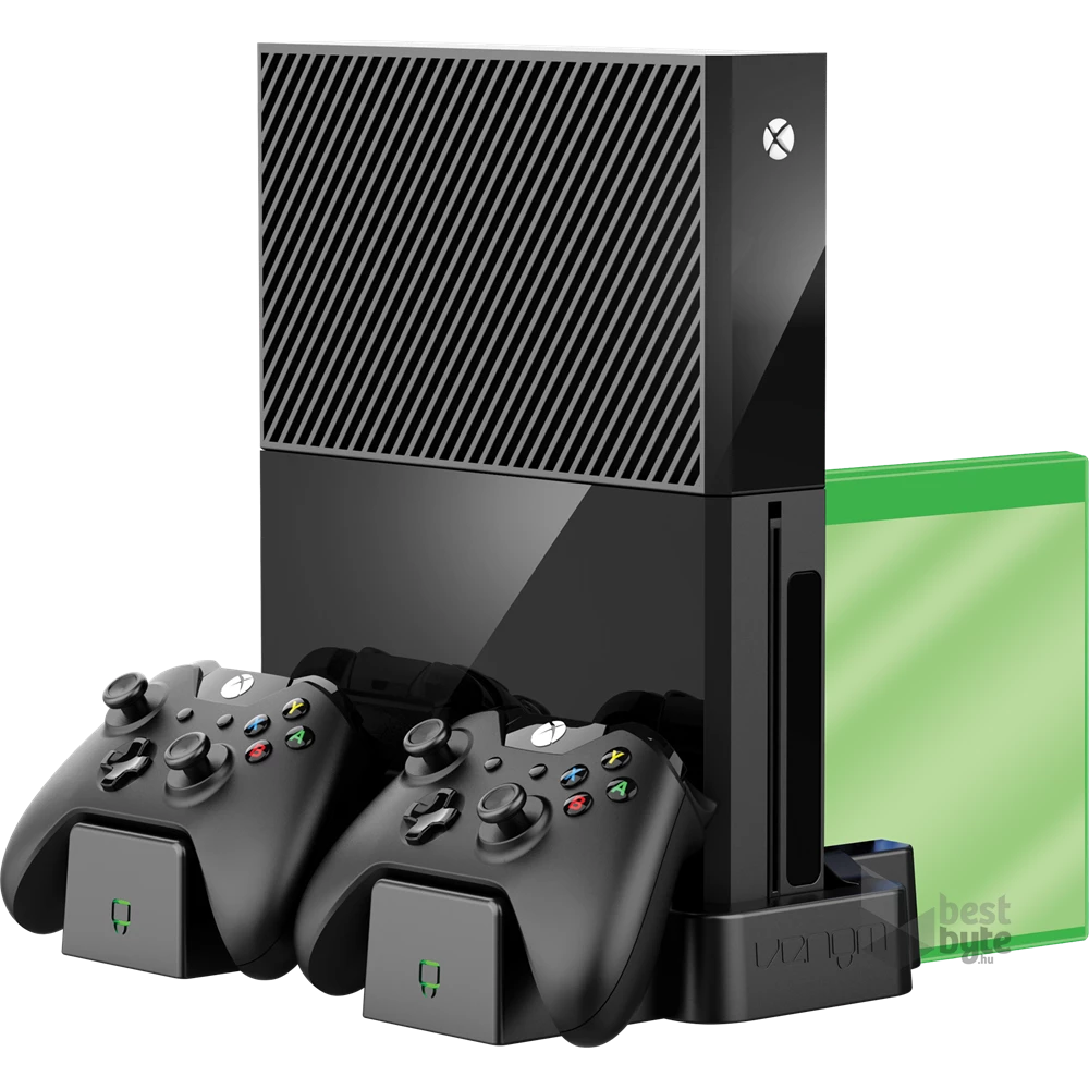 Venom VS2861 Xbox One X és S vertikális tartó + töltő állvány