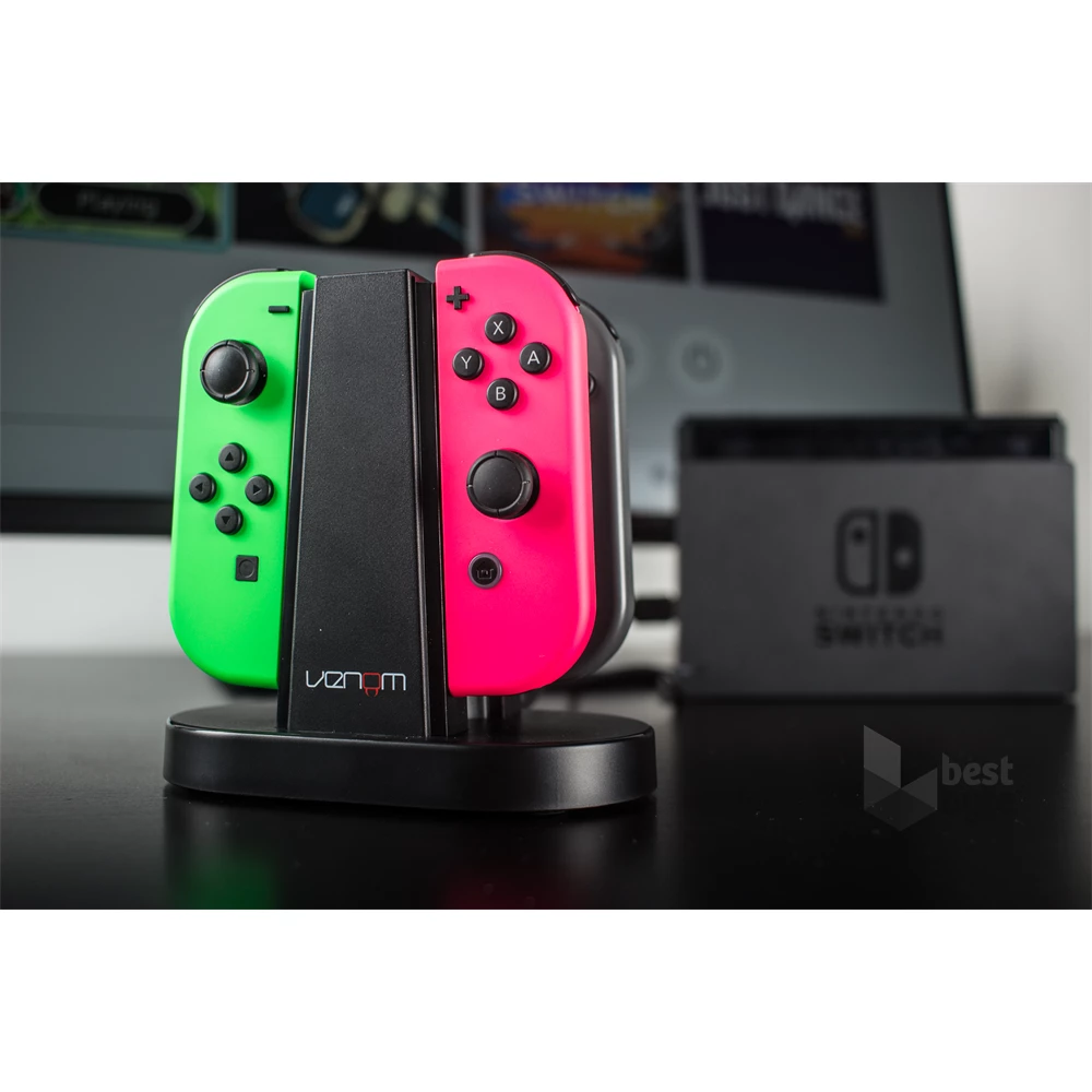 Venom VS4796 Nintendo Switch Joy-Con kontroller fekete töltőállomás