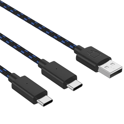 Venom VS5002 PS5 Dual Play & Charge 3m USB Type-C fekete töltőkábel