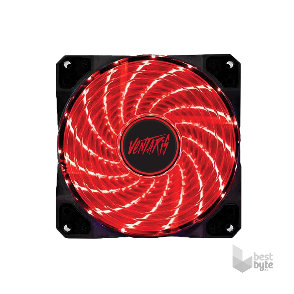 Ventaris F500 120mm piros ház hűtőventilátor