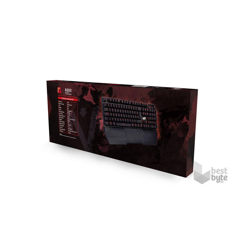 Ventaris K600 HUN mechanikus billentyűzet (Újracsomagolt)