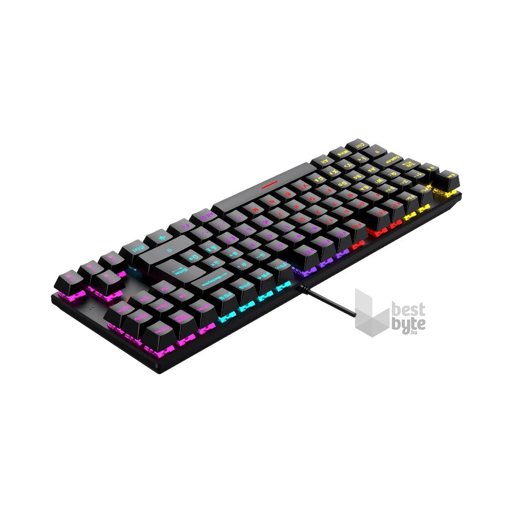 Ventaris Malevik K700-R RGB (Red Switch) HUN Mechanikus gamer billentyűzet