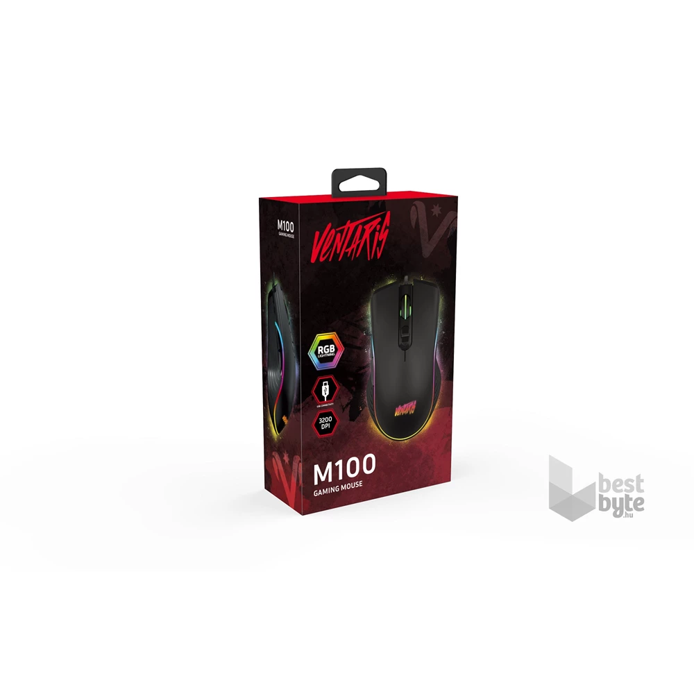 Ventaris M100 RGB gamer egér