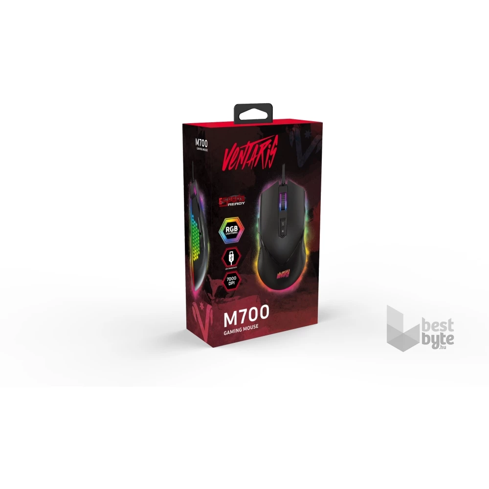 Ventaris M700 RGB gamer egér