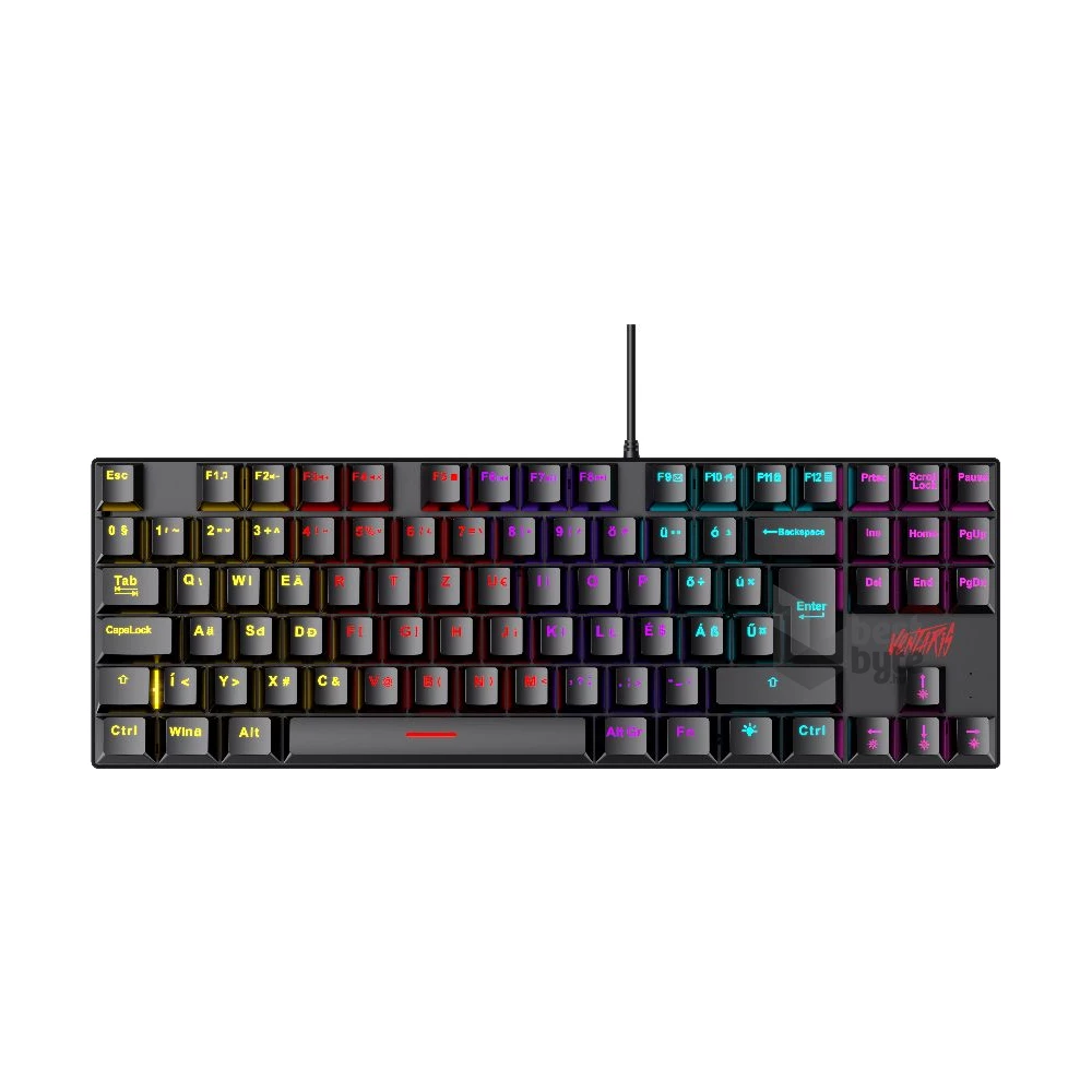 Ventaris Malevik K700-R RGB (Red Switch) HUN Mechanikus gamer billentyűzet