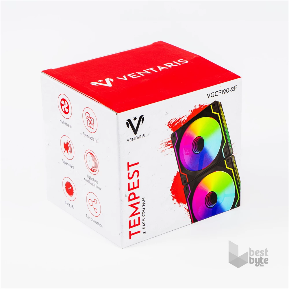 Ventaris VGCF120-2F Tempest RGB számítógép ventilátor 2/CS