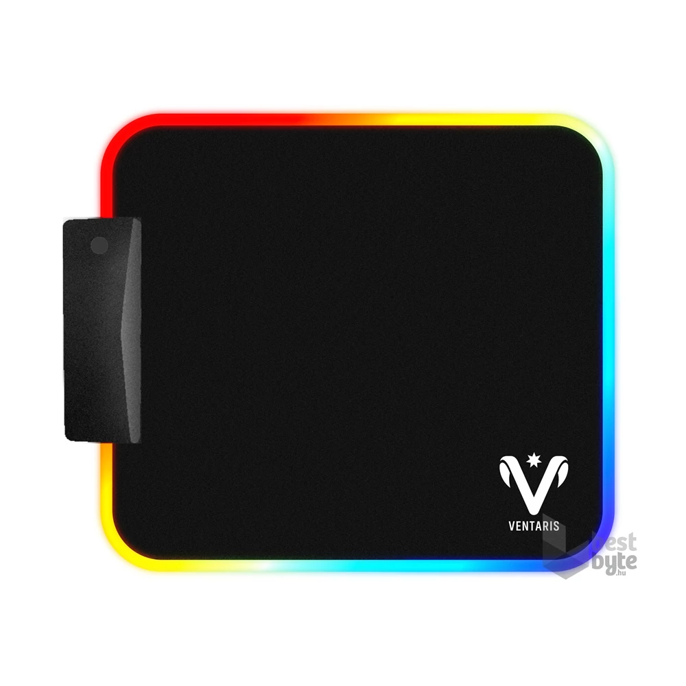 Ventaris VMP904-L Nebula RGB világítású Gamer egérpad textil-gumi, 450 x 400 x 2mm