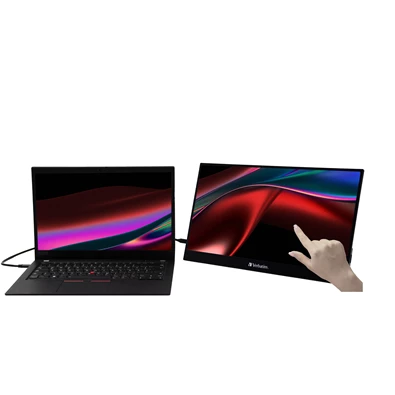 Verbatim 17,3" 32239 PMT-17-4K UHD IPS HDMI/USB/USB-C fekete hordozható érintőkijelzős monitor