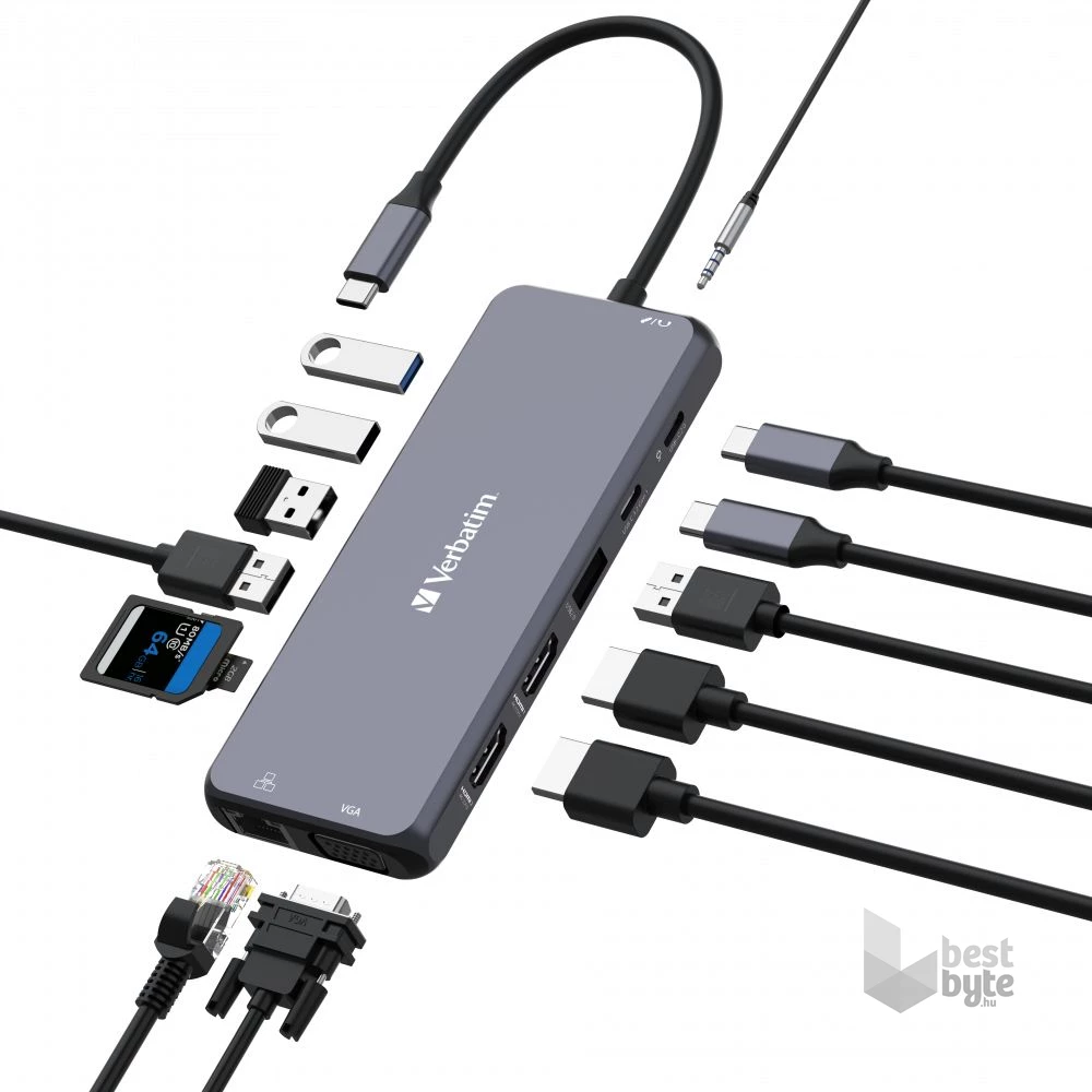 Verbatim 32154 USB-C Pro Multiport CMH-14 14in1 HUB