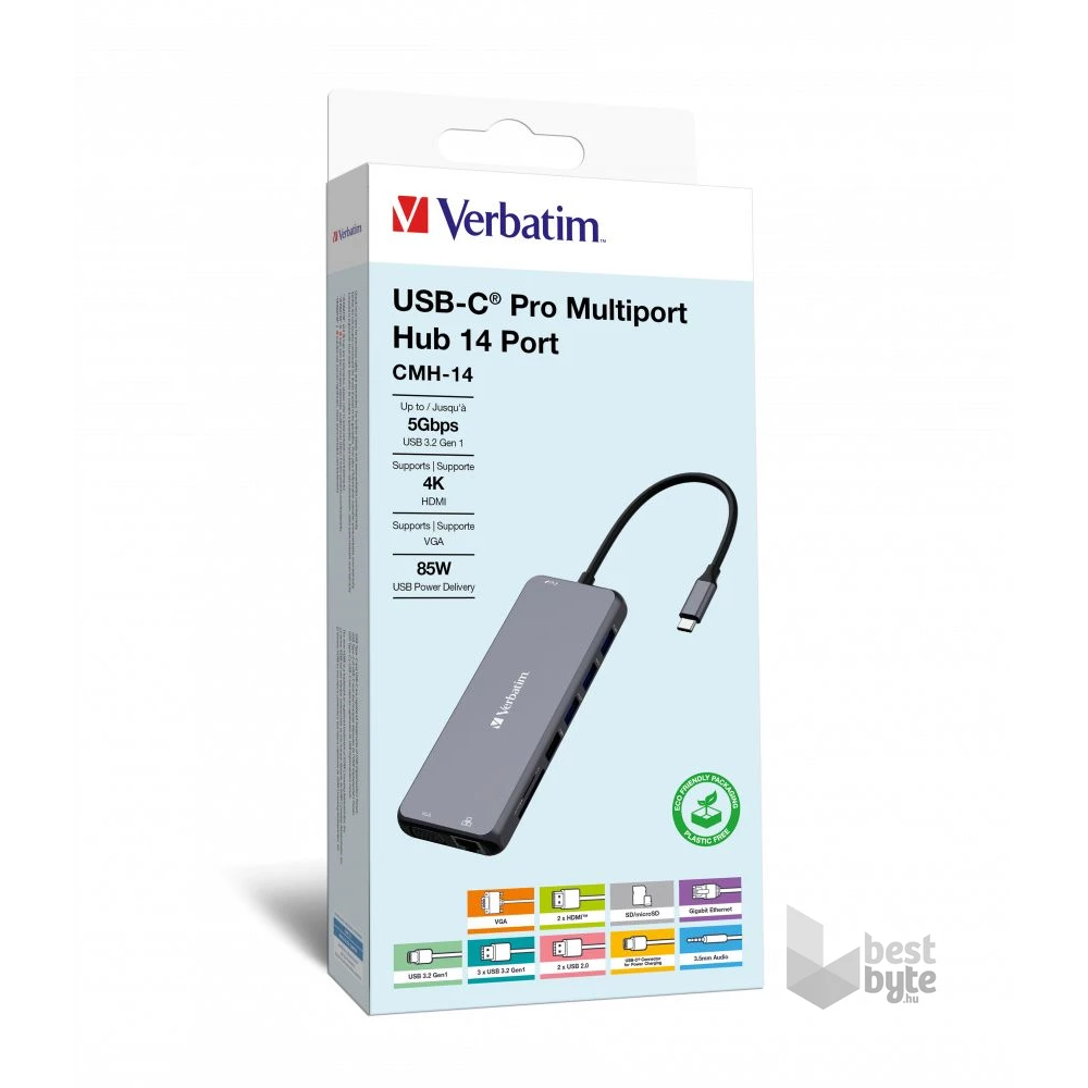 Verbatim 32154 USB-C Pro Multiport CMH-14 14in1 HUB