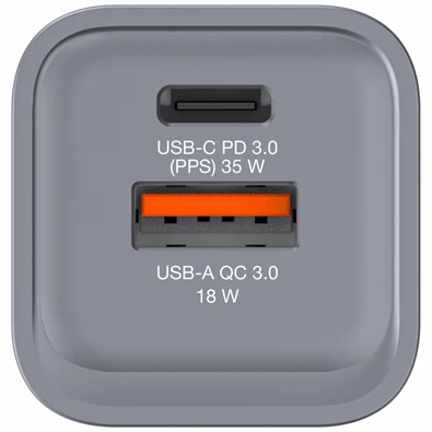 Verbatim 32200 GNC-35 GaN Charger 35W USB Type-A + Type-C hálózati töltő adapter