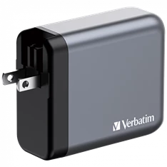 Verbatim 32203 GNC-140 GaN Charger 140W USB Type-A + 3xType-C hálózati töltő adapter