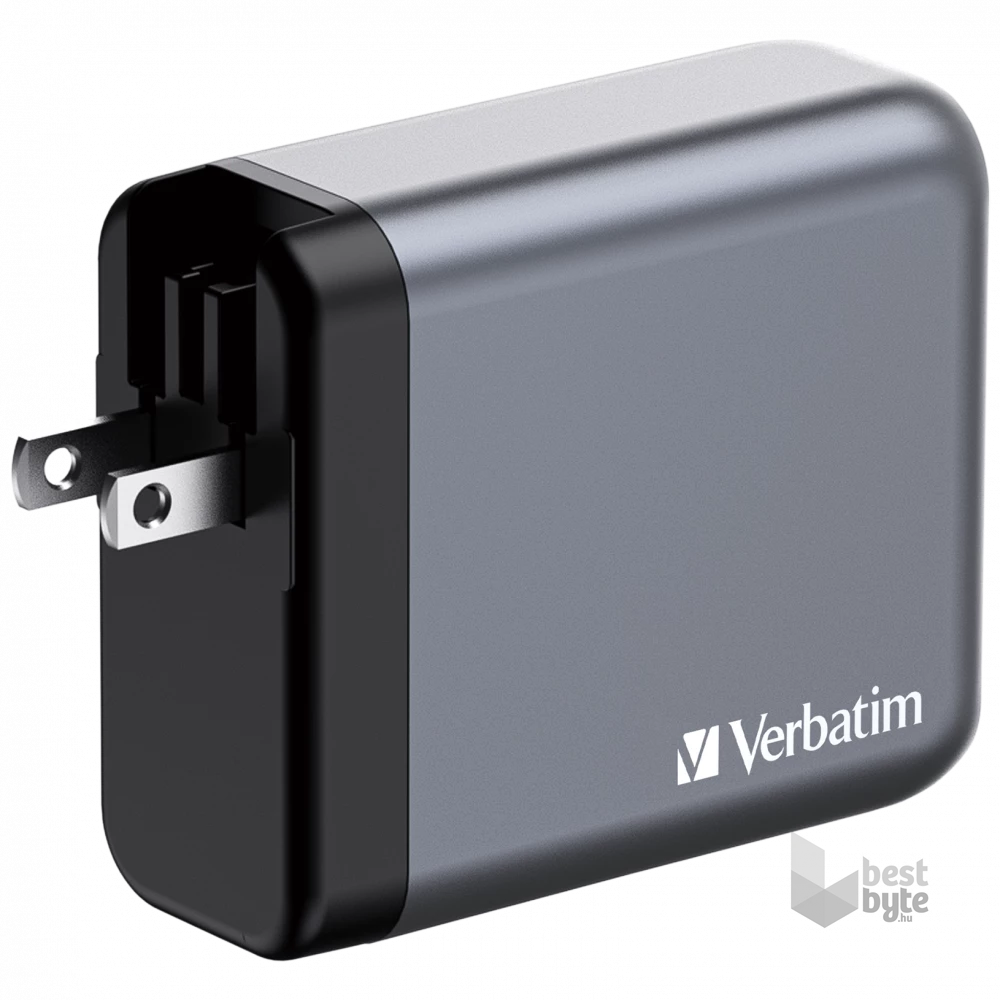 Verbatim 32203 GNC-140 GaN Charger 140W USB Type-A + 3xType-C hálózati töltő adapter