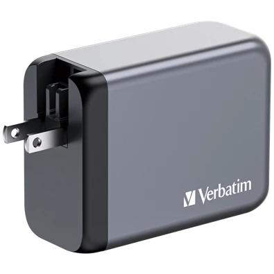 Verbatim 32204 GNC-200 GaN Charger 200W USB Type-A + 3xType-C hálózati töltő adapter