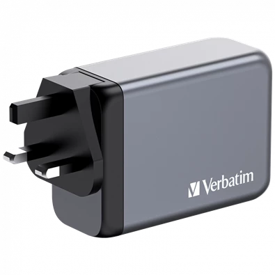 Verbatim 32205 GNC-240 GaN Charger 240W USB Type-A + 3xType-C hálózati töltő adapter
