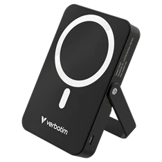 Verbatim 32264 Charge n Go 10000mAh fekete vezeték nélküli kitámasztható mágneses powerbank