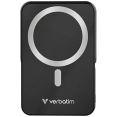 Verbatim 32264 Charge n Go 10000mAh fekete vezeték nélküli kitámasztható mágneses powerbank