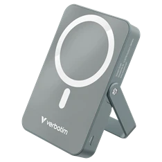 Verbatim 32268 Charge n Go 10000mAh szürke vezeték nélküli kitámasztható mágneses powerbank Verbatim 32268 Charge n Go 10000mAh szürke vezeték nélküli kitámasztható mágneses powerbank