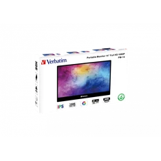 Verbatim 49590 14" PM-14 FHD IPS HDMI/USB-C fekete monitor