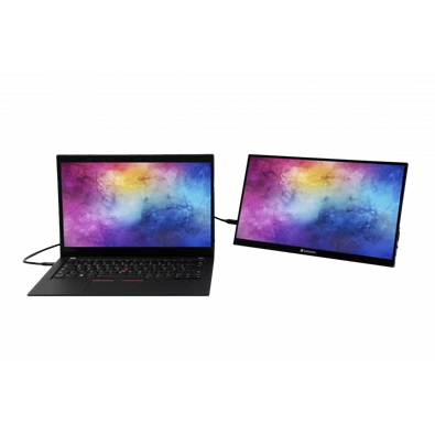 Verbatim 49591 14" PMT-14 FHD IPS HDMI/USB-C fekete fém borítású érintőképernyős monitor