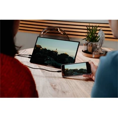 Verbatim 49591 14" PMT-14 FHD IPS HDMI/USB-C fekete fém borítású érintőképernyős monitor