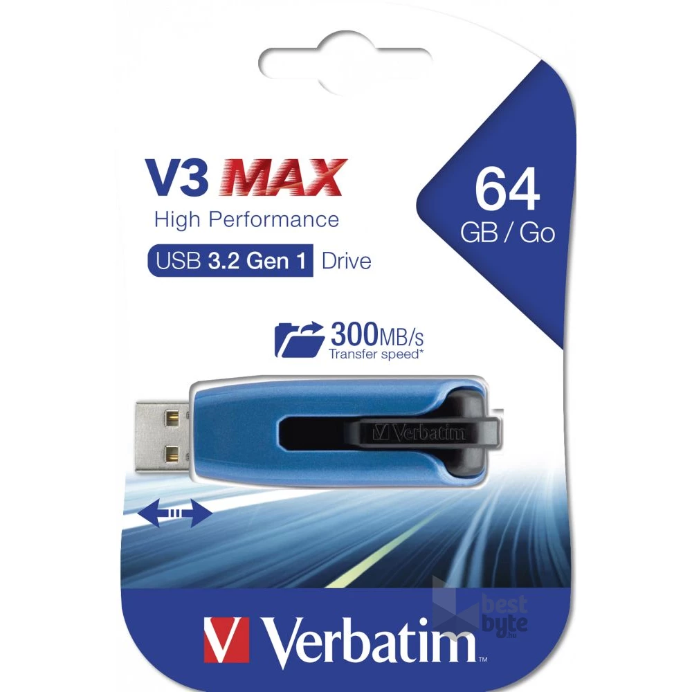 Verbatim 49807 Store`n`Go v3 max 64GB USB 3.0 Flash Drive