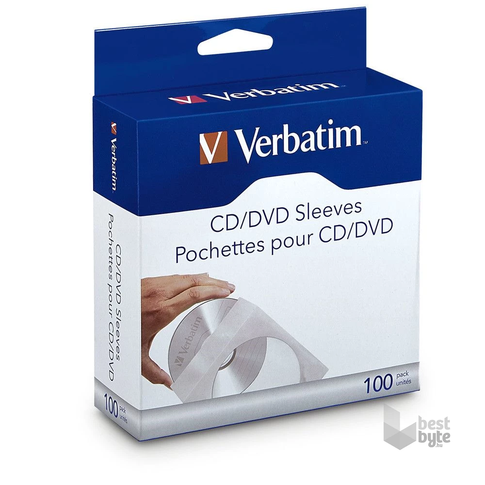 Verbatim 49976 100db/csomag papír CD tok