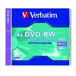 VERBATIM DVD-RW 4,7GB 4X  normál tokos DVD lemez