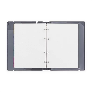 Verde A5 4 gyűrűs 3x30 vegyes lappal tégla gyűrűs mappa