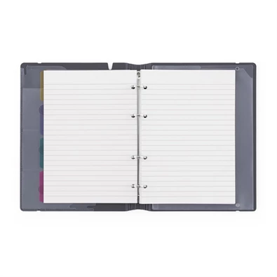 Verde A5 4 gyűrűs 3x30 vegyes lappal tégla gyűrűs mappa