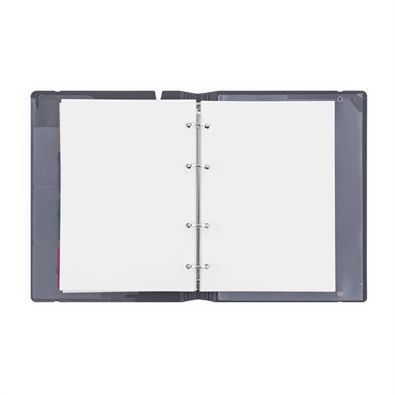 Verde A5 4 gyűrűs 3x30 vegyes lappal tégla gyűrűs mappa