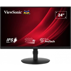 ViewSonic 23,8" VG2408A-MHD FHD IPS 100Hz DP/HDMI/VGA fekete LED monitor