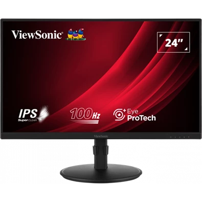 ViewSonic 23,8" VG2408A-MHD FHD IPS 100Hz DP/HDMI/VGA fekete LED monitor