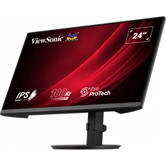 ViewSonic 23,8" VG2408A-MHD FHD IPS 100Hz DP/HDMI/VGA fekete LED monitor