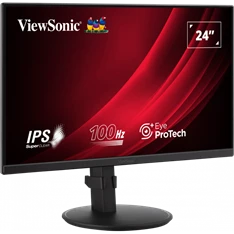 ViewSonic 23,8" VG2408A-MHD FHD IPS 100Hz DP/HDMI/VGA fekete LED monitor