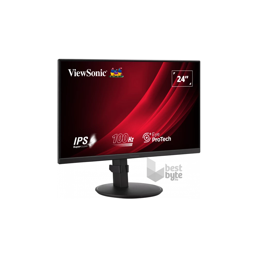 ViewSonic 23,8" VG2408A-MHD FHD IPS 100Hz DP/HDMI/VGA fekete LED monitor