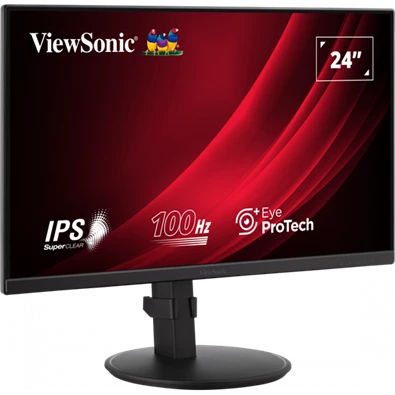 ViewSonic 23,8" VG2408A-MHD FHD IPS 100Hz DP/HDMI/VGA fekete LED monitor