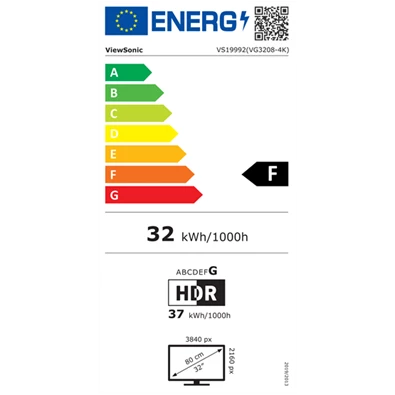 ViewSonic 32" VG3208-4K UHD VA DP/HDMI monitor
