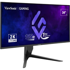 ViewSonic 34" VX3480-2K-PRO UWQHD VA 165Hz DP/HDMI/USB gamer monitor