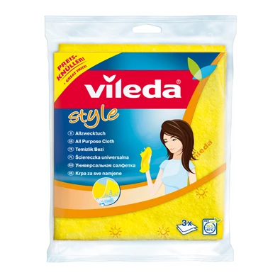 Vileda Style általános háztartási törlőkendő 3 db-os