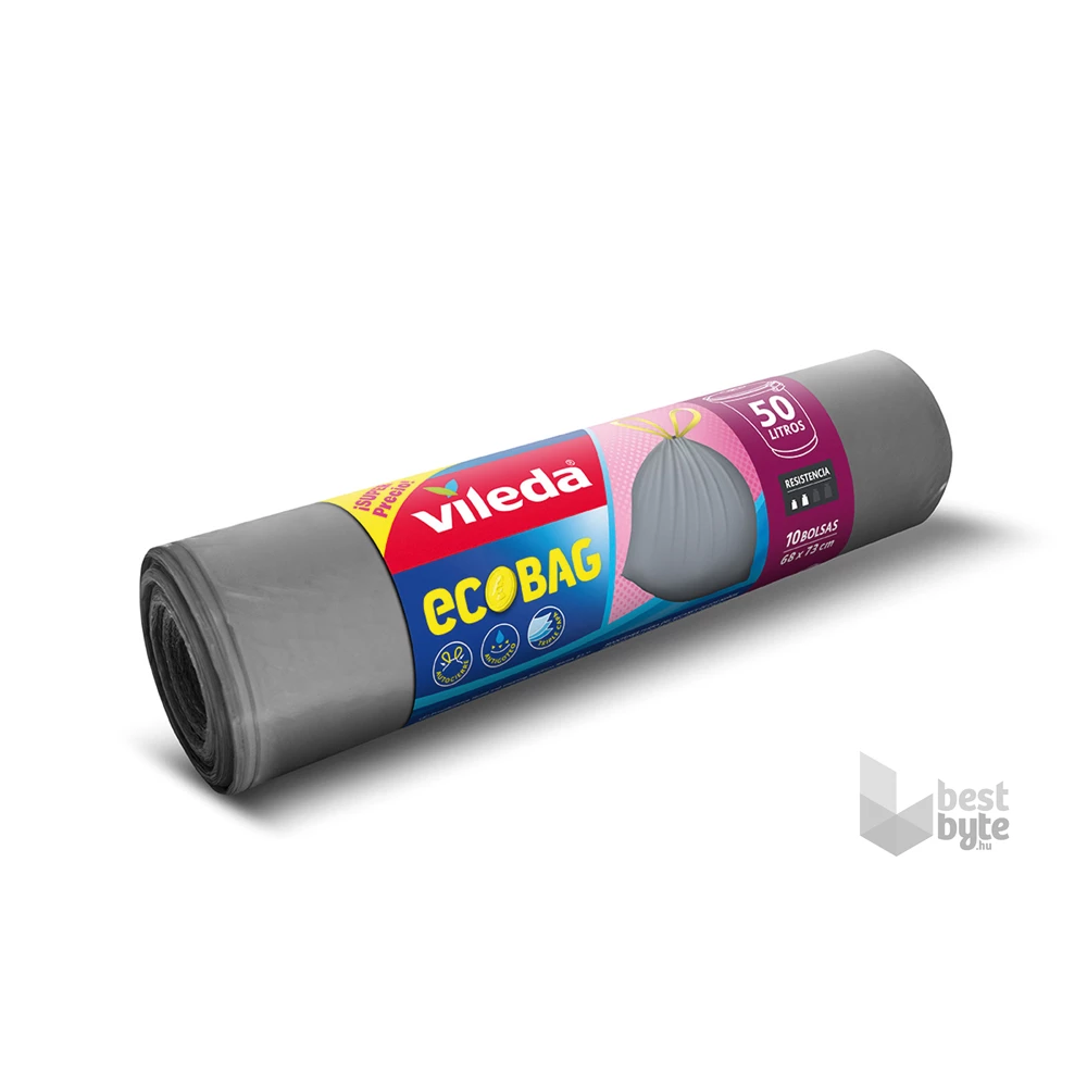 Vileda zárószalagos szemeteszsák prémium 50L