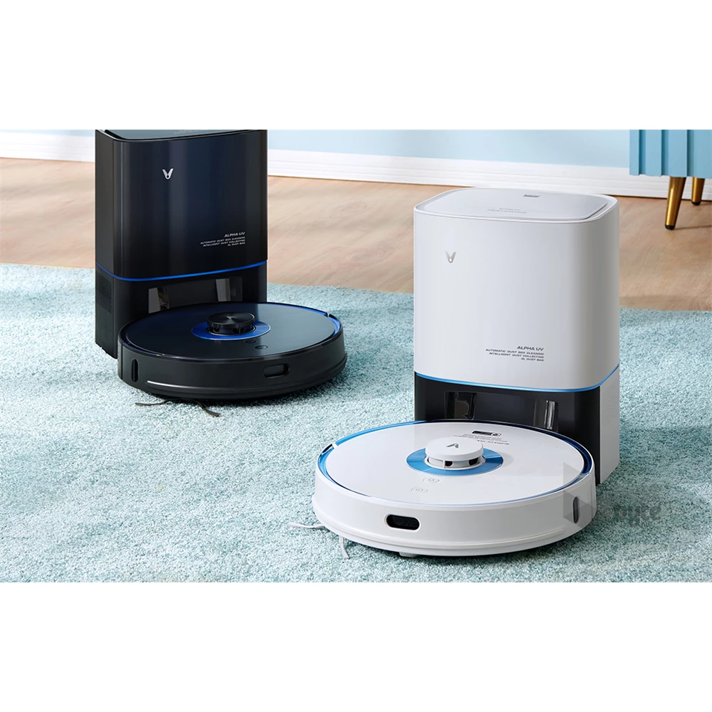 Xiaomi Viomi S9 Alpha UV porgyűjtő állomással fehér-kék száraz-nedves takarítórobot