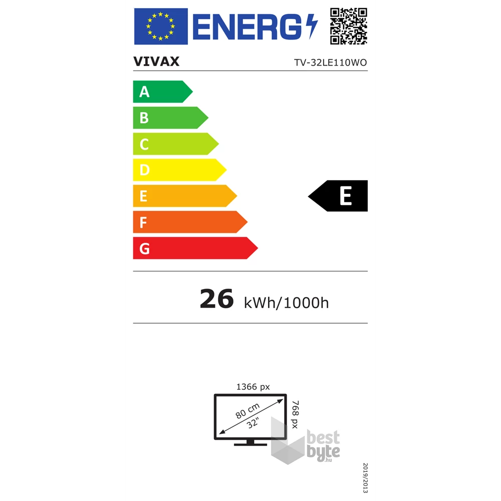 Vivax 32" 32LE110WO HD Ready Smart LED TV