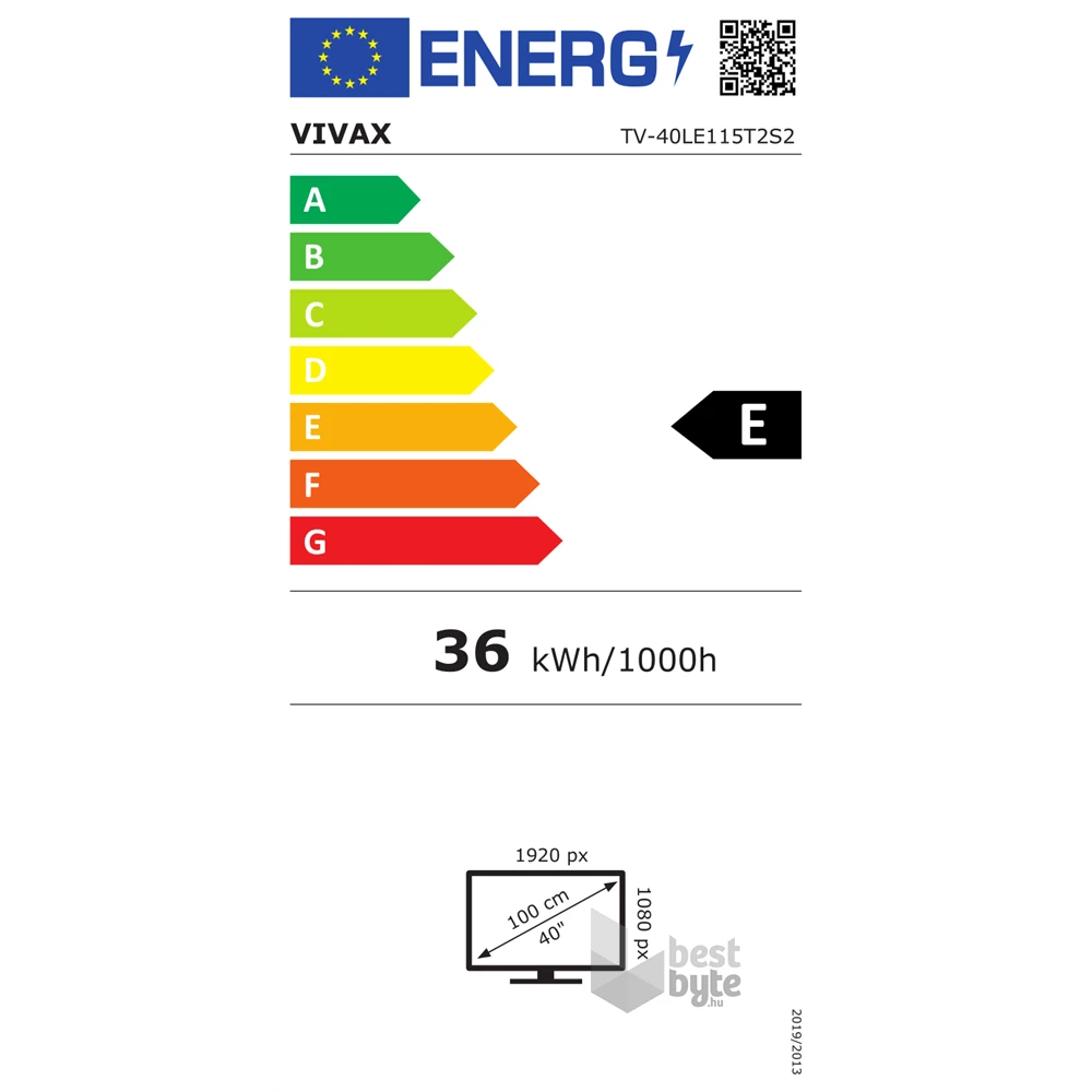 Vivax 40" 40LE115T2S2 Full HD LED TV
